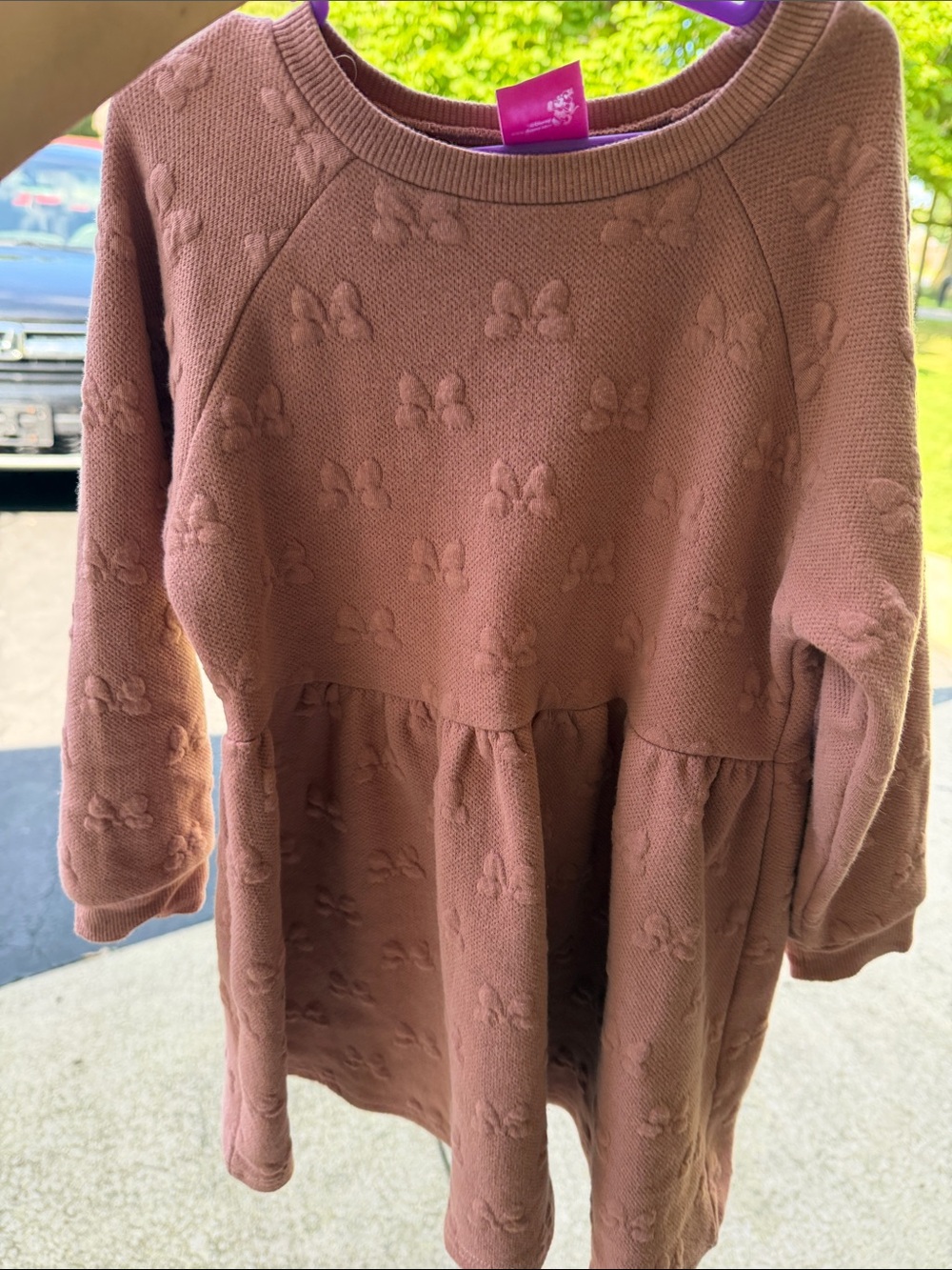 Disney Junion mauve Minnie Mouse dress